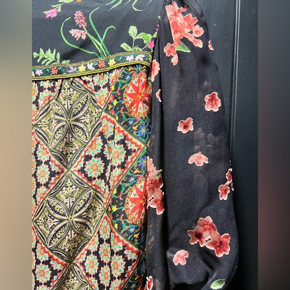Show stopper Alice & Olivia Silk Floral Printed Maxi Dress - Picture 8 of 16
